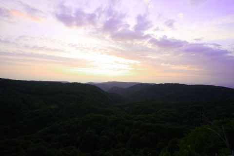 夕日の光景