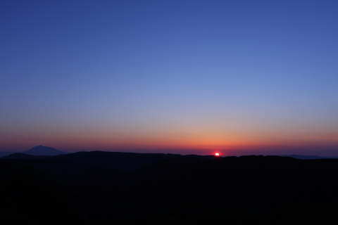 城ヶ倉の夕陽