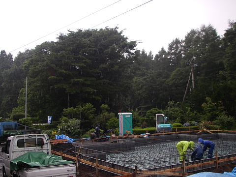 雨降りの中を・・・